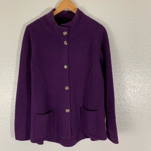 Eileen Fisher | Lambswool Cashmere Cardigan Jacket